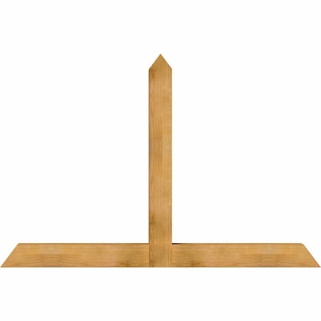 Ekena Millwork Portland Rough Sawn Timber Gable Bracket, Western Red Cedar, 84"W x 56"H x 6"D x 6"F, 16/12 Pitch GBW084X56X0606POR00RWR